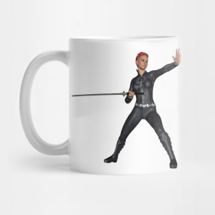 Girl with a sword Mug